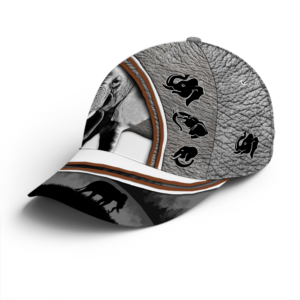 Love Elephants Skin Pattern Baseball Cap Lasfour CO0794