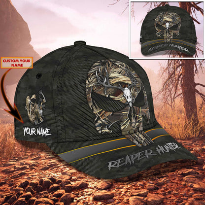 3D Classic Cap Reaper Hunter Personalized Name Cap 26 Lasfour CA2274