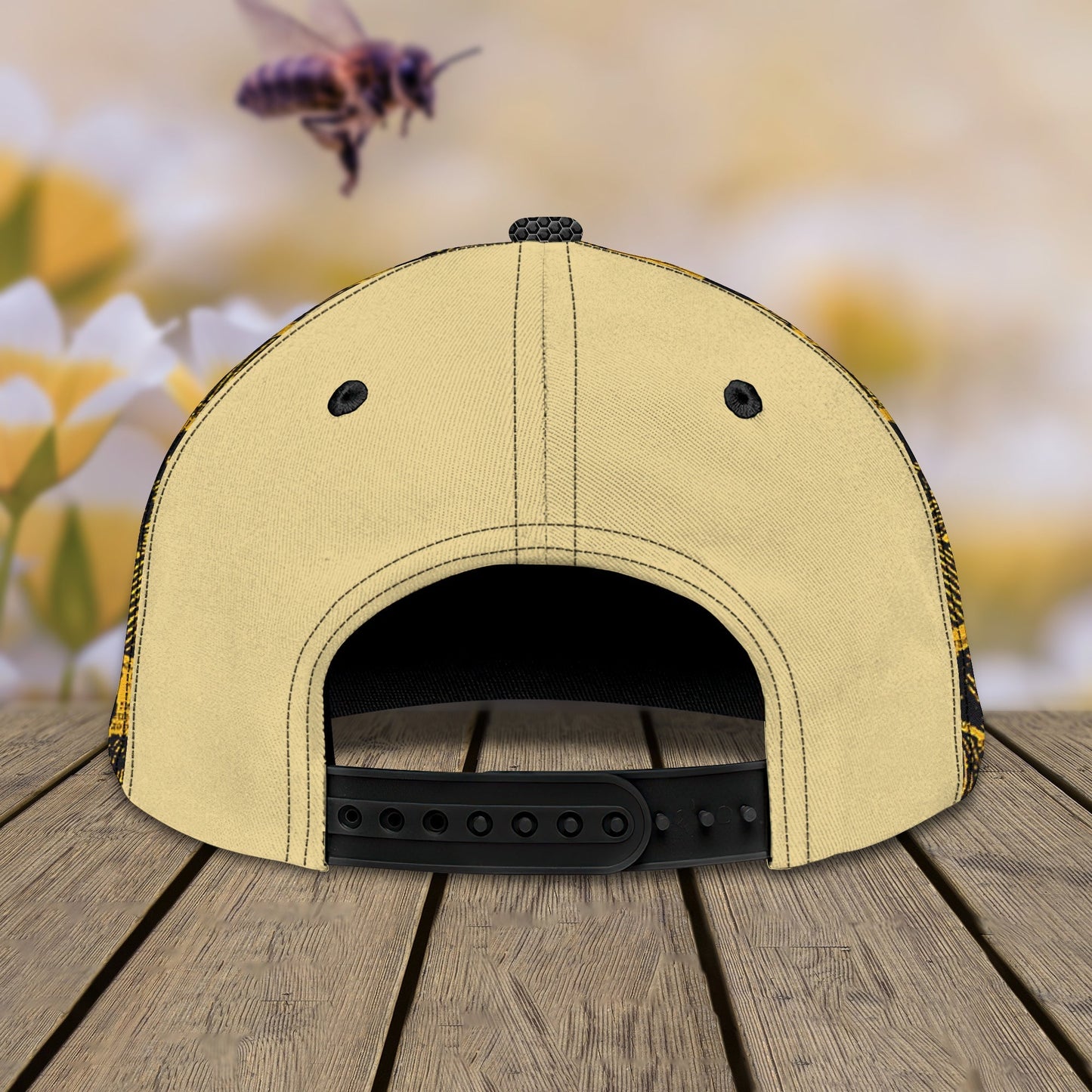 3D Classic Cap Bee 01 Personalized Name Cap Lasfour CA1385