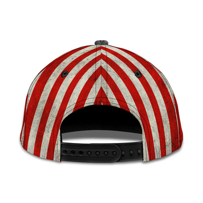 3D Classic Cap Veteran Personalized Name Cap 50 Lasfour CA2042