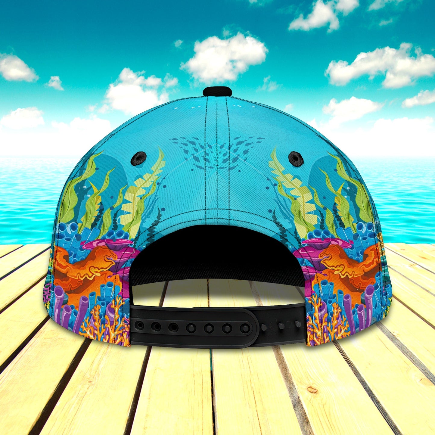 3D Classic Cap Sea Turtle Personalized Name Cap Namacap073 Lasfour CA1388