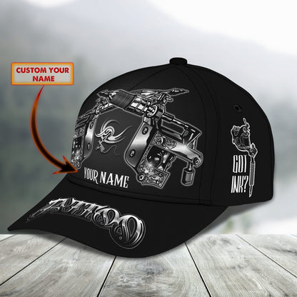 3D Classic Cap Tattoo Personalized Name Cap 01 Lasfour CA1769