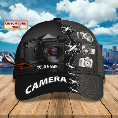 3D Classic Cap Camera11 Personalized Name Cap 39 Lasfour CA1976