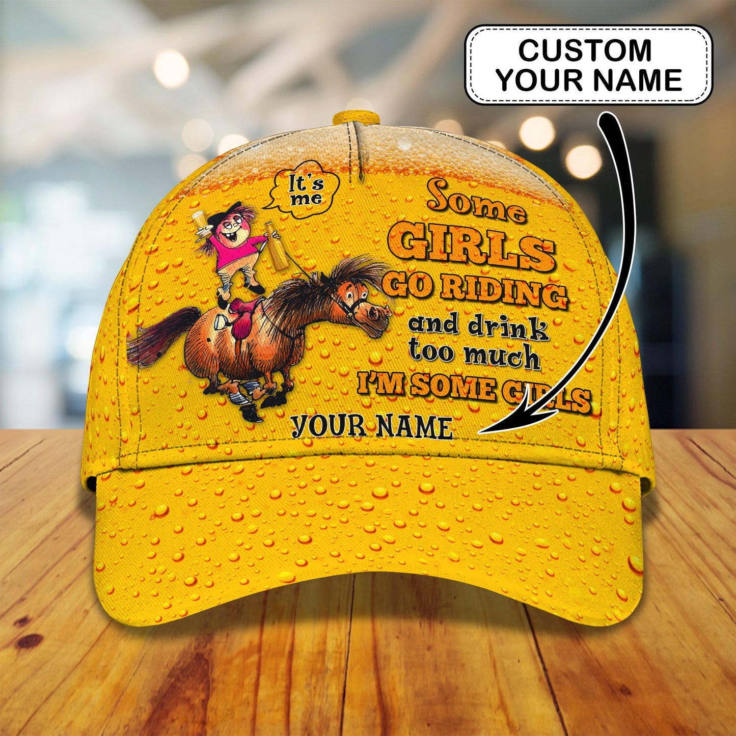 3D Classic Cap Beer Personalized Name Cap Lasfour CA1544