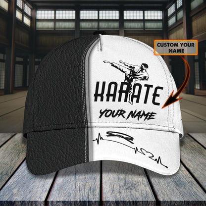 3D Classic Cap Karate Personalized Name Cap Lasfour CA1707