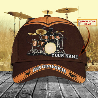 3D Classic Cap Drum Personalized Name Cap 10 Lasfour CA1386