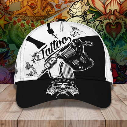 3D Classic Cap Tattoo Personalized Name Cap Lasfour CA2340