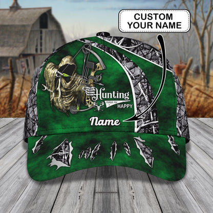 3D Classic Cap Bowhunting Personalized Name Cap Lasfour CA1580