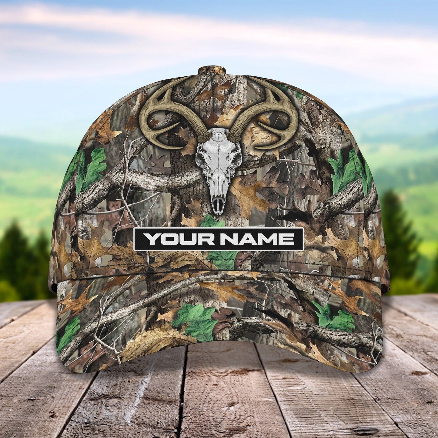 3D Classic Cap Hunting Personalized Name Cap 33 Lasfour CA0885