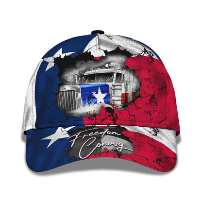 3D Classic Cap Trucker Freedom Texas Classic Cap Lasfour CA2055