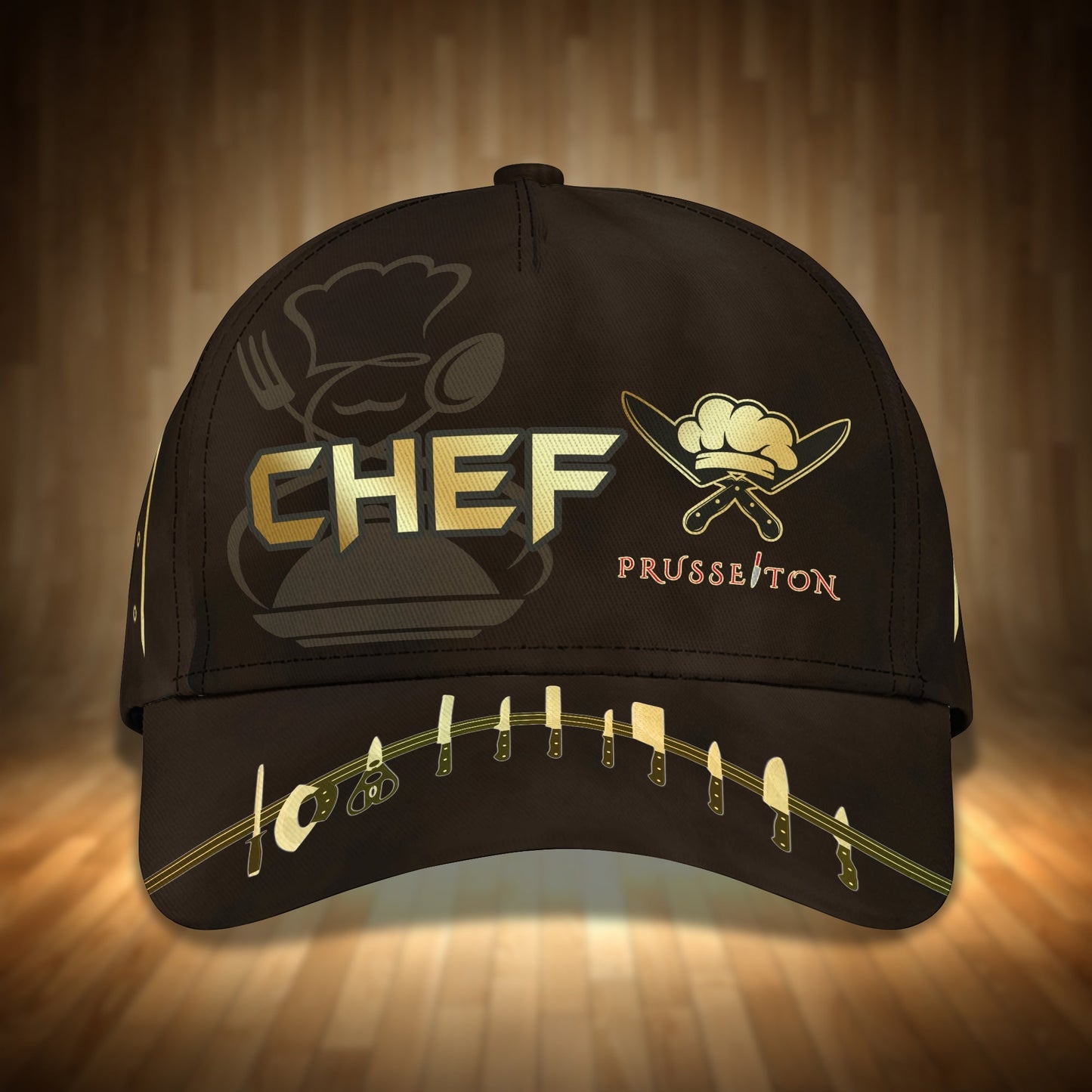 3D Classic Cap Personalized Cap Chef 3940 Lasfour CA2175