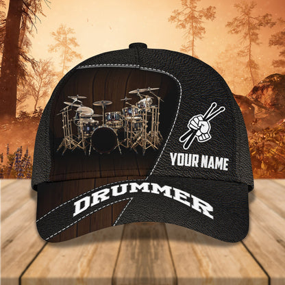 3D Classic Cap Drum Personalized Name Cap 11 Lasfour CA1623