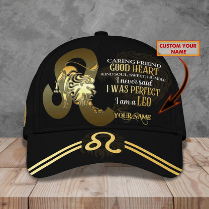 3D Classic Cap I Am A Leo Personalized Name Cap 39 Lasfour CA2065