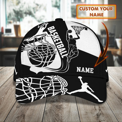 3D Classic Cap Basketball Personalized Name Cap 81 Lasfour CA2087