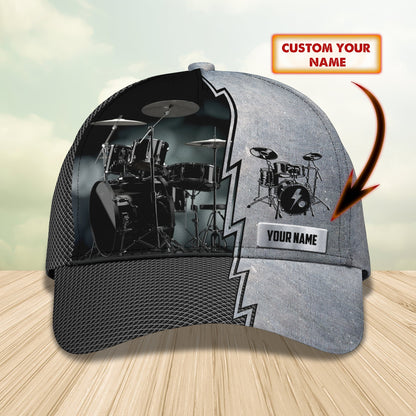 3D Classic Cap Drum Personalized Name Cap 12 Lasfour CA1664