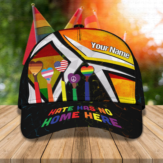 Hate Has No Home Here Personalized Name Cap CA0300