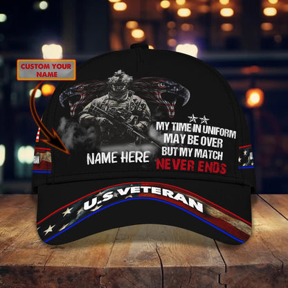 3D Classic Cap Namapersonalized Name Cap03 Veteran Lasfour CA1681