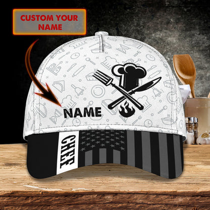 3D Classic Cap Custom Chef Classic Cap Lasfour CA2215