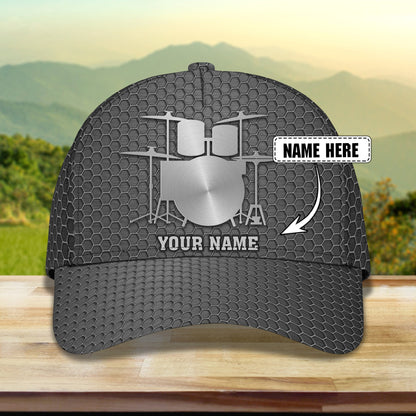 3D Classic Cap Drums Personalized Name Cap 35 Lasfour CA0985