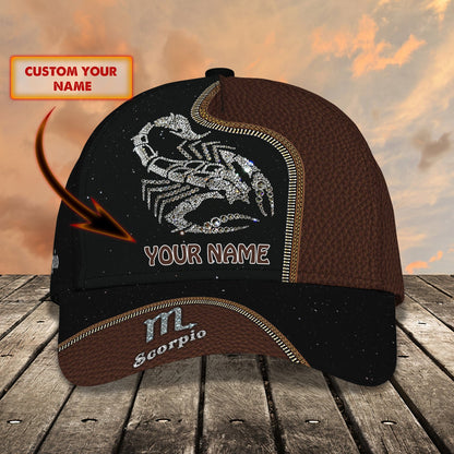 3D Classic Cap Scorpio1 Personalized Name Cap Lasfour CA1549