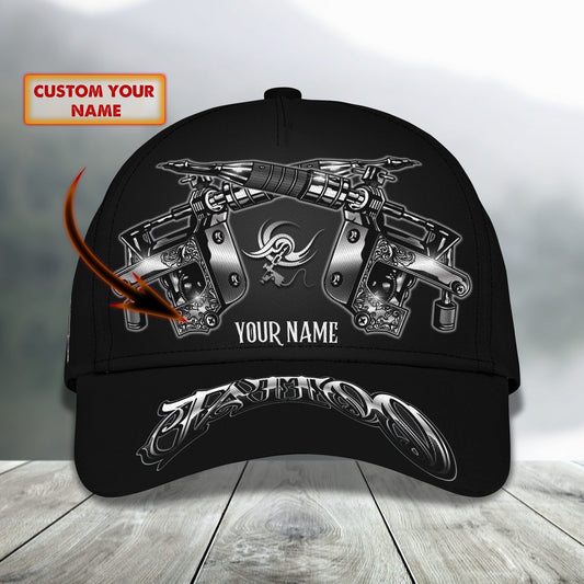 3D Classic Cap Tattoo Personalized Name Cap 01 Lasfour CA1769