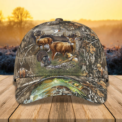 3D Classic Cap Hunting 05 Personalized Name Cap Lasfour CA1056