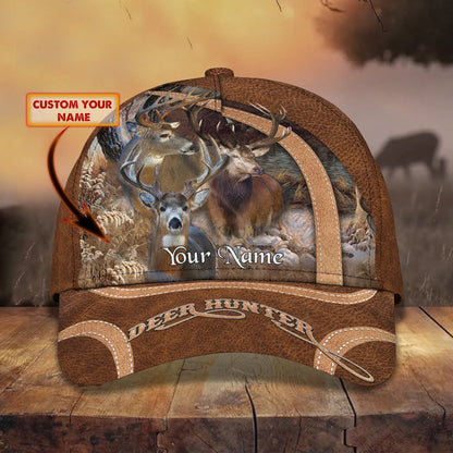 3D Classic Cap Deer Hunterpersonalized Name Cap 07 Lasfour CA2468