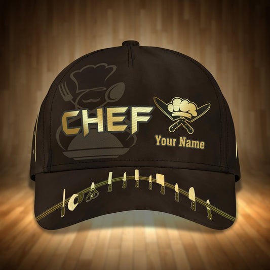 3D Classic Cap Personalized Name Cap Chef 3536 Lasfour CA2349