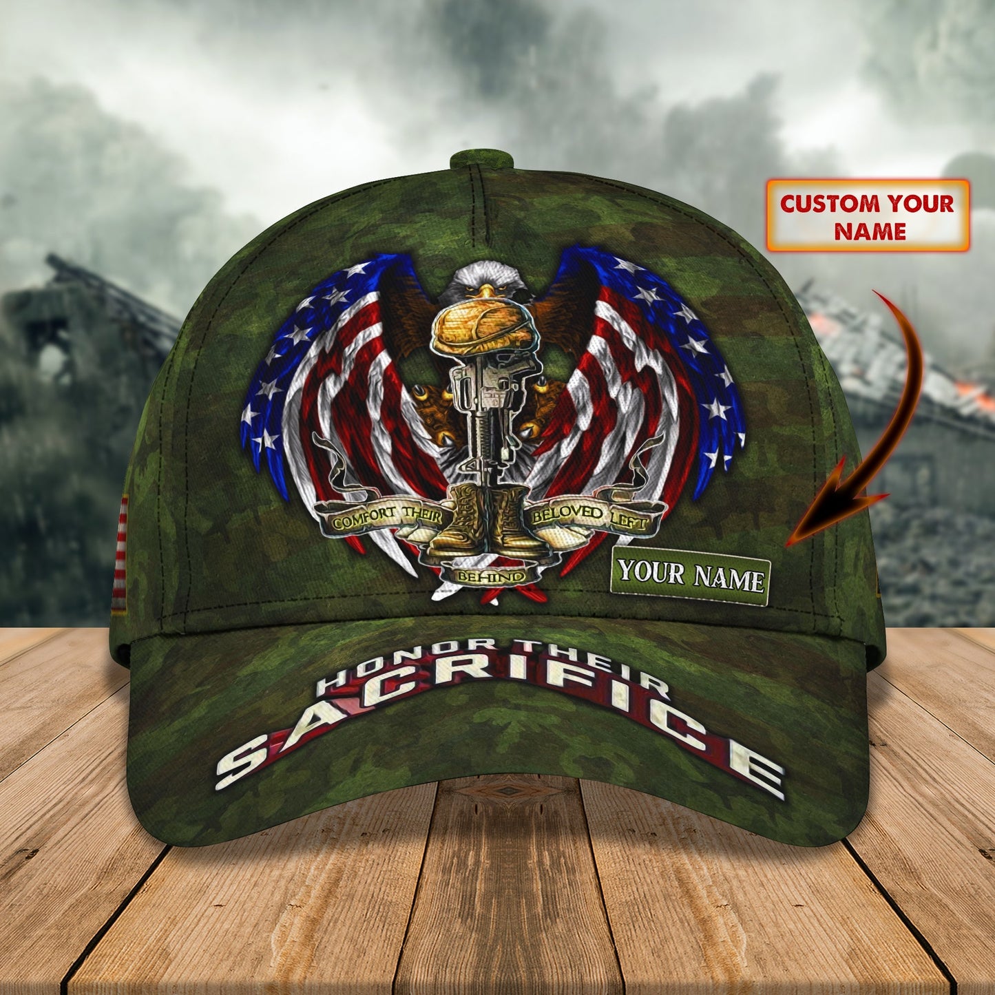 3D Classic Cap Us Veteran Lasfour CA1722