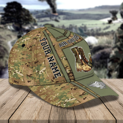 3D Classic Cap Air Force Veteran Personalized Name Cap 35 Lasfour CA1480