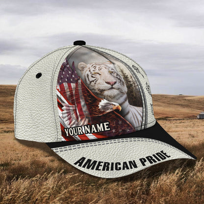 3D Classic Cap American Pride Personalized Name Cap Lasfour CA1089