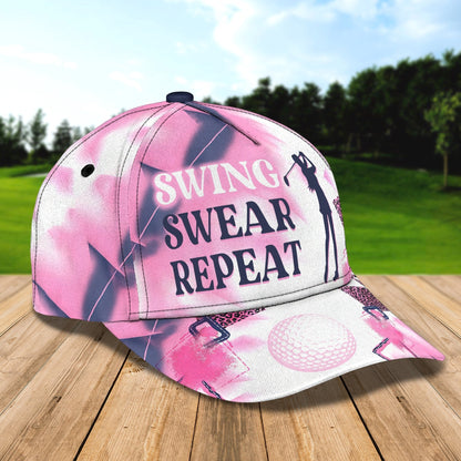 Customized With Name 3D All Over Print Womens Golf Cap, Golf Hat For Girl, Golf Cap Woman CO0348