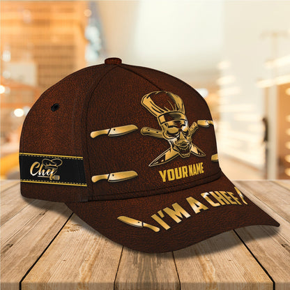 3D Classic Cap Personalized Name Cap Chef 09 Lasfour CA0959