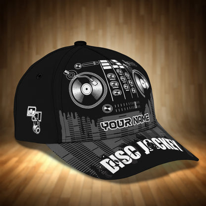 Personalized 3D Full Printed Baseball Cap Hat For A Disc Jockey, Dj Cap, Dj Hat For Him, Her CO0515