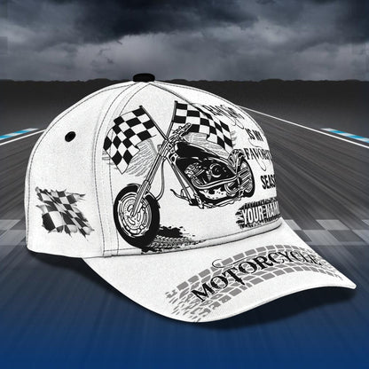 Customized Motorcycle Racing 3D Baseball Cap Hat, Motorcycle Racing Cap Hat For Men And Women, Racing Cap CO0560