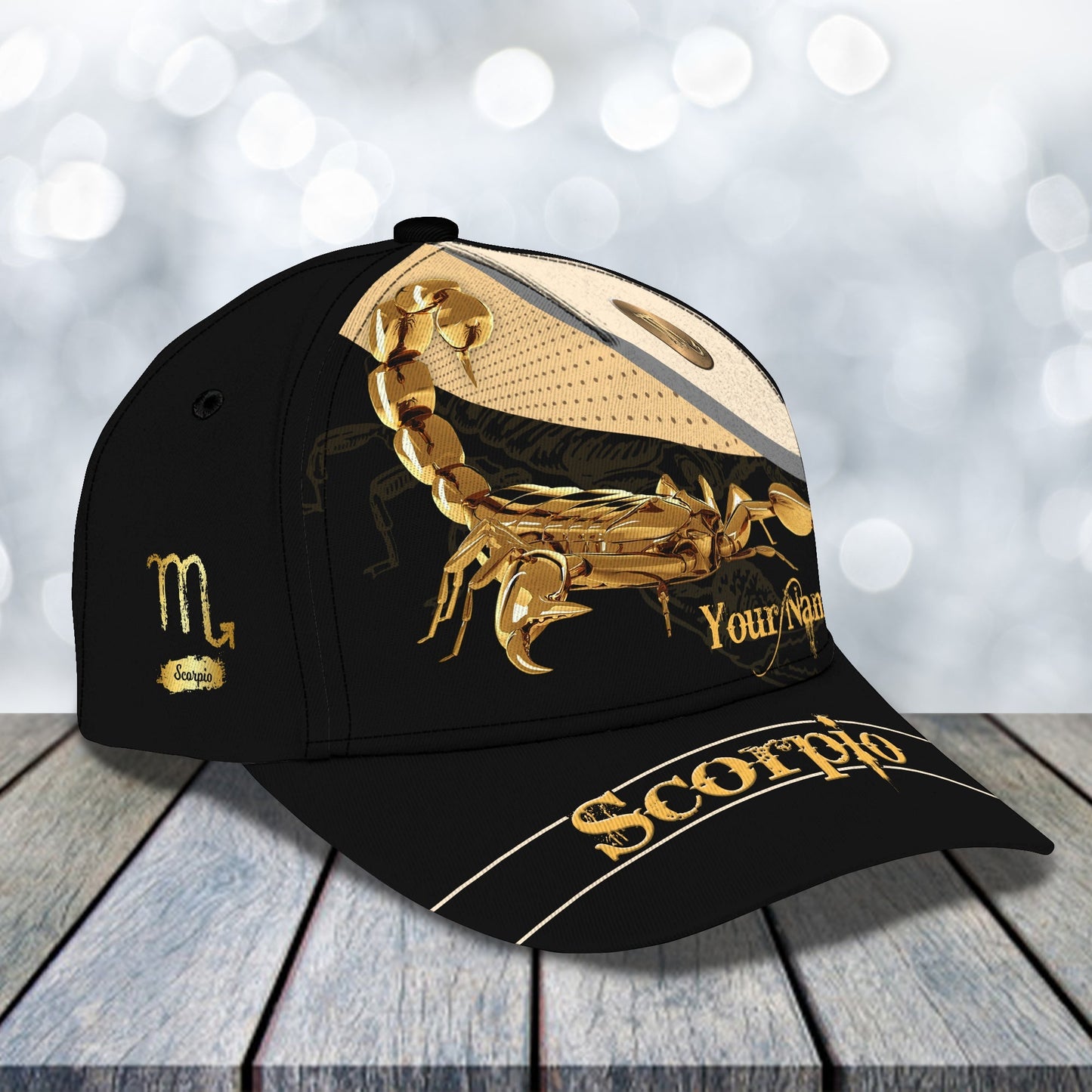 3D Classic Cap Scorpio Personalized Name Cap 303 Lasfour CA2388