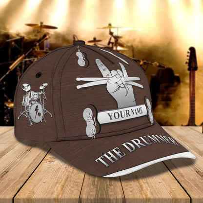 3D Classic Cap Drum Personalized Name Cap 08 Lasfour CA2421