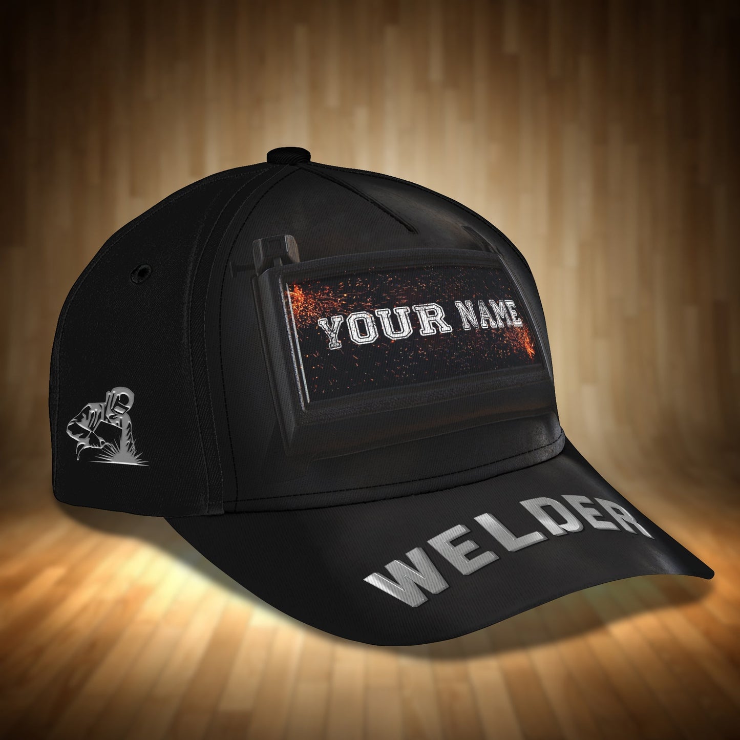 3D Classic Cap Welder Personalized Name 3D Cap 01 Lasfour CA2162