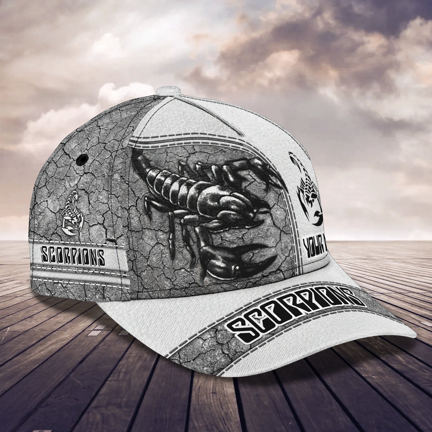 3D Classic Cap Scorpio Personalized Name Cap 502 Lasfour CA1545