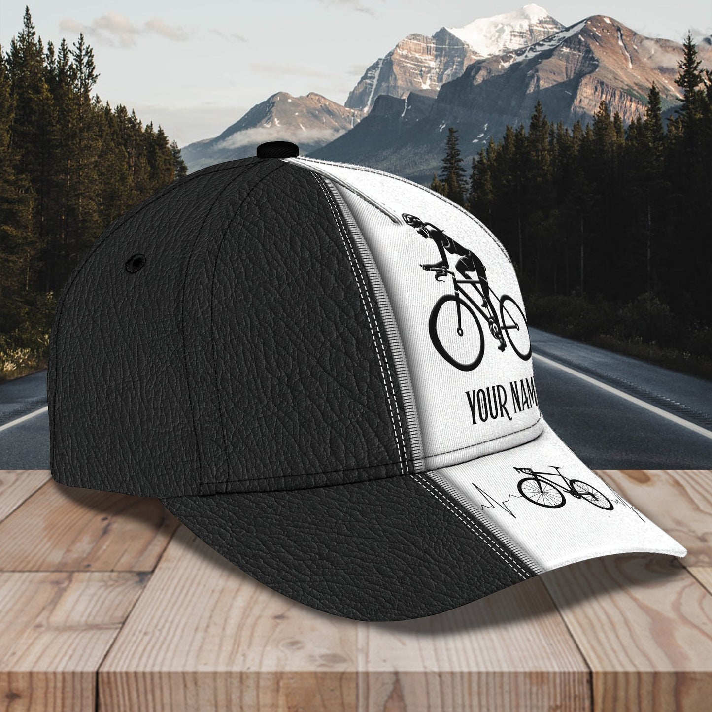 3D Classic Cap Cycling Personalized Name Cap Lasfour CA1080