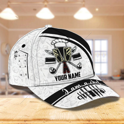 3D Classic Cap Chef2 Personalized Name Cap Lasfour CA1614