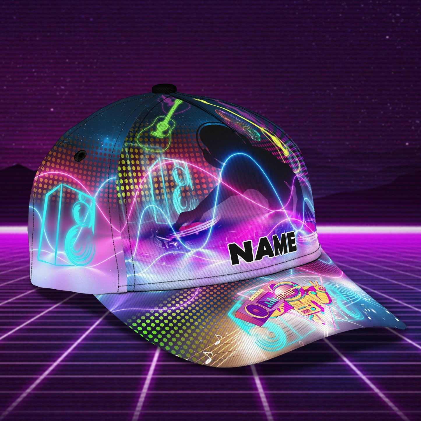 3D Classic Cap Dj Namapersonalized Name Cap 41 Lasfour CA2227