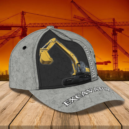 3D Classic Cap Excavatorpersonalized Name Cap 31 Lasfour CA1178