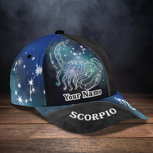 3D Classic Cap Scorpio Personalized Name Cap Nama155 Lasfour CA1760