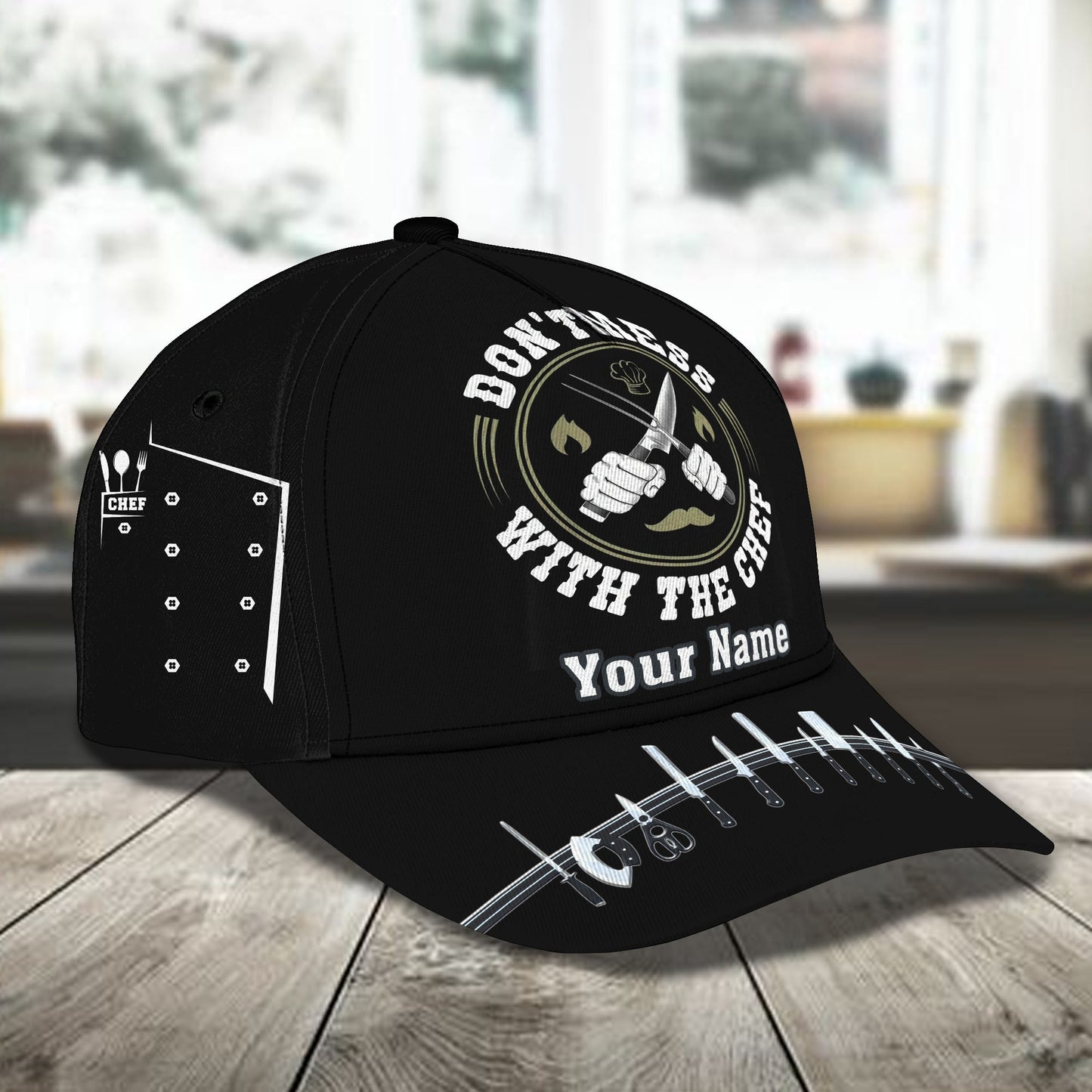 3D Classic Cap Personalized Name Cap Don'T Mess With Chef Lasfour CA2428