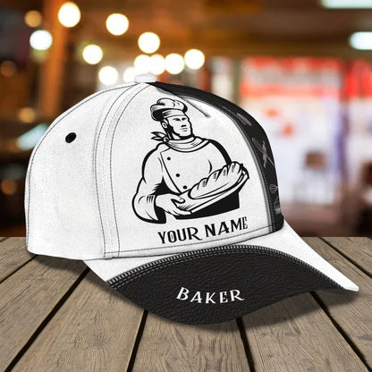 3D Classic Cap Personalized Name Cap Baker 01 Lasfour CA2360