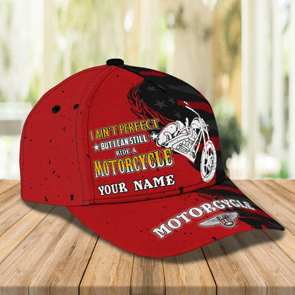 3D Classic Cap Motorcycle Personalized Name Cap 68 Lasfour CA1151