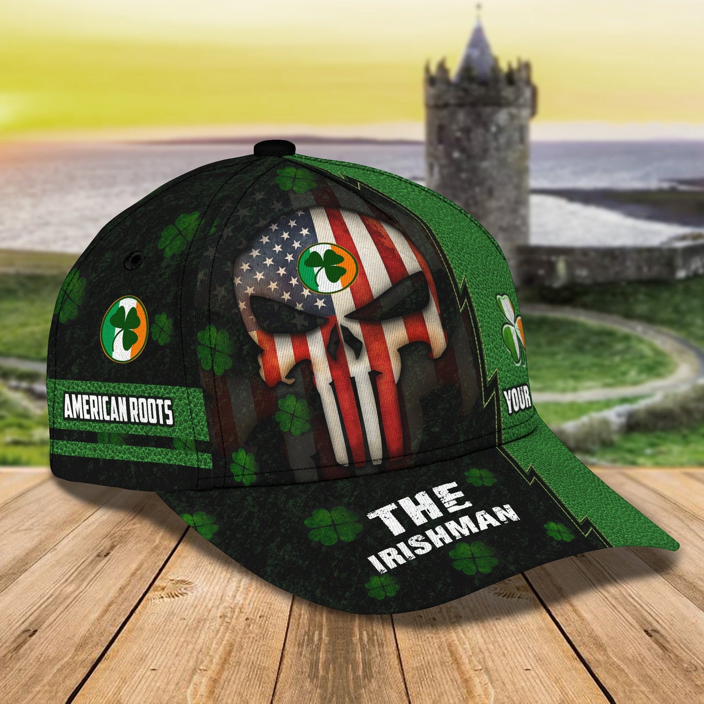 3D Classic Cap The Irishman 02 Personalized Name Cap Lasfour CA1846