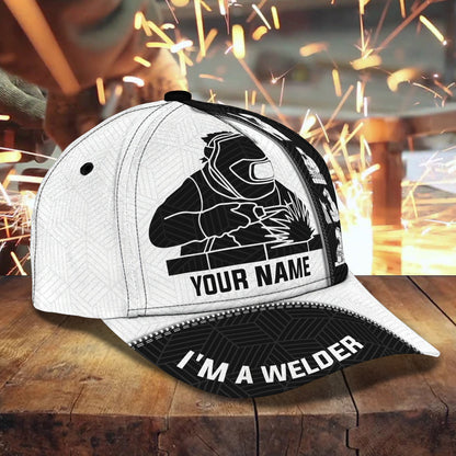 3D Classic Cap I'M A Welder Personalized Name Cap Lasfour CA1051