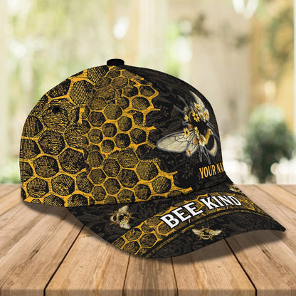 3D Classic Cap Bee 08 Personalized Name Cap Lasfour CA2419